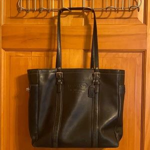Coach Vintage black leather wear established 1941